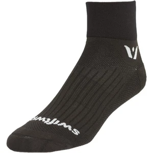 Swiftwick Aspire Two Socks Small Unisex Black Compression Quarter Crew Run Bike  - Picture 1 of 1