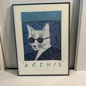 Lyn Nance Stephen Sasser "Archie" Katze 1987 Kunstdruck gerahmt N98 Bruce Mcgaw selten - Bild 1 von 20