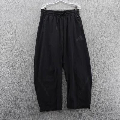 Pantalones Adidas Para Mujer ZNE Tejidos Barril Medianos Negros Sueltos Pista Atléticos NUEVOS $90 Foto 1 de 4