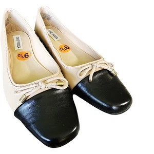 Neu ohne Karton Steve Madden Nickoletta Leder Ballerinas Kappe Zehe minimale Kapsel 9,5 - Bild 1 von 8