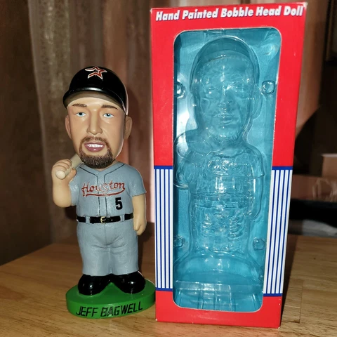 JEFF BAGWELL Houston Astros 2001 AGP Bobblehead, MLB HOF, Bobble Dobbles, w/Box Cover