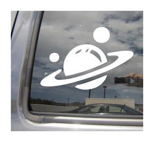 Saturn Planet - Rings Moon Space Car Vinyl Decal Window Sticker 10718 - Picture 1 of 1