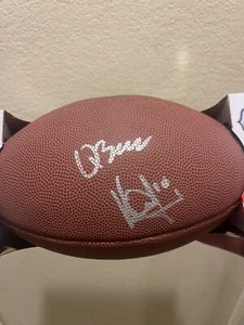 Quinn Ewers Vince Young Signed Football JSA COA - Picture 1 of 3
