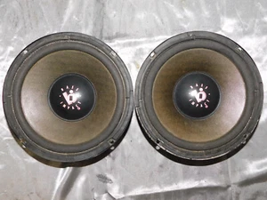 pair old school car audio 8" woofers 4 ohms - Picture 1 of 3