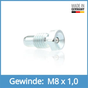 VN LHC 80 M8 x 1,0 Stahl verzinkt mit Ansatz Trichterschmiernippel Schmiernippel - Picture 1 of 1