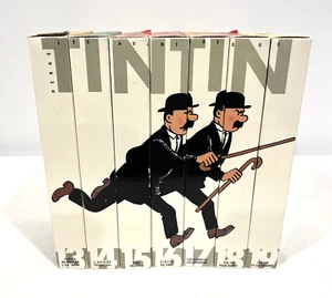 HERGÉ LES AVENTURES DE TINTIN VOLUMES 13-19 VHS SET 1992 NELVANA POLYGRAM VIDEO - Picture 1 of 6