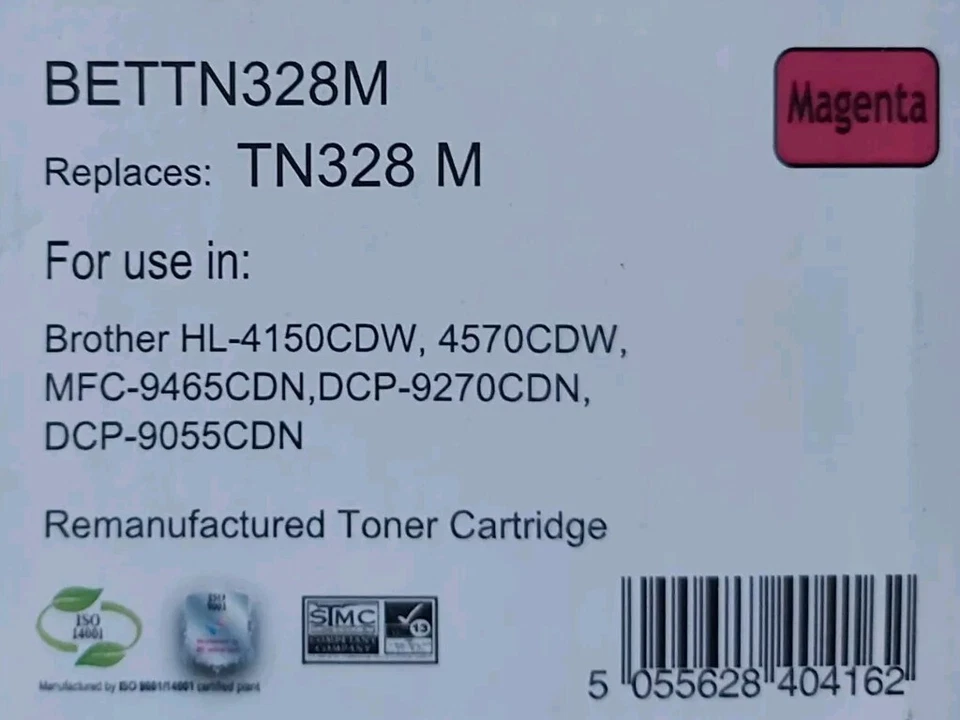 Compatible with Brother TN-328M TN328M HL 4570 4170 CDW Magenta Toner Cartridge - Image 1 of 1