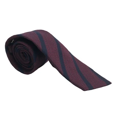 SUITSUPPLY Cotton Wool Multicolor Patterned Striped Tie ITALY 59"/ 3" 150cm/8cm - Image 1 of 4