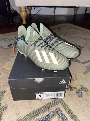 Zapatos de fútbol Adidas X 19.1 FG, talla 5, Mutador, Speedportal, verde/naranja Foto 1 de 4