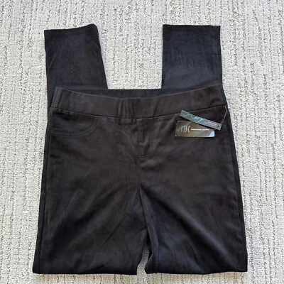 New INC International Concepts I-N-C Womens Velvet Pull-On Skinny Leggings Sz 10 - Image 1 of 4