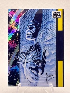 2021 Topps Star Wars Chrome Galaxy #4 Frozen in Carbonite Refractor - Picture 1 of 2