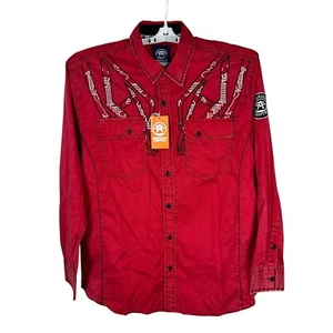 American Fighter Consequence Stretch Shirt Red X-Large Men's - Picture 1 of 7