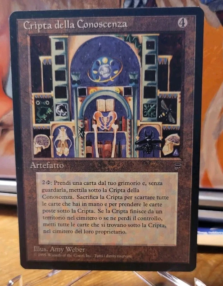 Mtg KNOWLEDGE VAULT Italian NM Legends Reserve List - Image 1 of 4