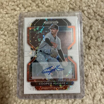 Cooper Hjerpe Panini Prizm Draft Picks Baseball Auto 2022 /50 - Image 1 of 2