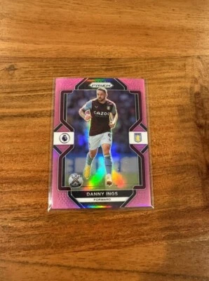 Danny Ings 2022-23 Panini Prizm Premier EPL Pink Prizm /199 NRMT+ Aston Villa - Image 1 of 2