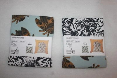 IKEA NÄBBSPINNARE Cushion Cover Dark Yellow/Pale Blue, 20x20" Set of 2 NIP - Image 1 of 2