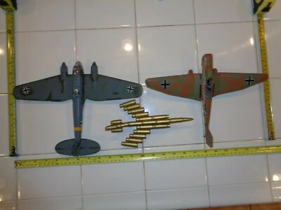    2 Corgi HEINKEL HMIII EASTERN FRONT DIE CAST WARPLANES BULLET PLANE LOT  - Image 1 of 4