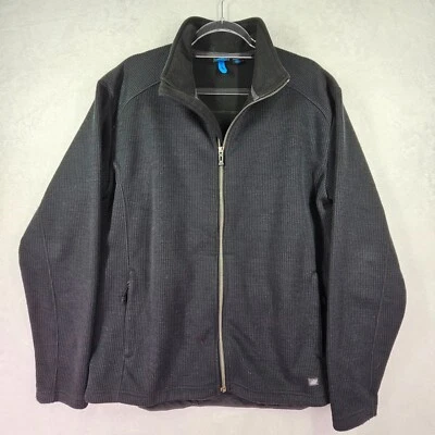 Eastern Mountain Sports Wool Blend Jacket Mens L Gray Machine Wash Pockets Cabin - Image 1 of 4