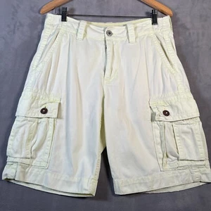 American Eagle Shorts Mens 30 Light Green Cargo Heavy Cotton Outdoor 11" Inseam - Picture 1 of 9