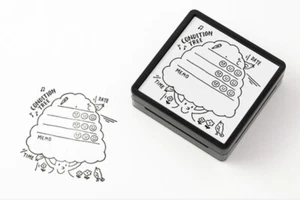 MIDORI Penetrating Stamp Health Management Pattern stationery item - Picture 1 of 11
