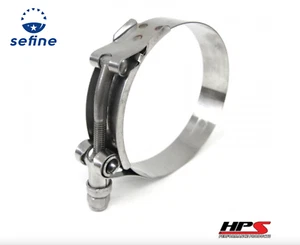 Abrazadera de perno en T de acero inoxidable HPS 95 mm - 103 mm para manguera de 3,5" pulgadas # SSTC-95-103 - Imagen 1 de 3