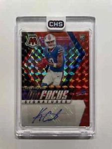 2024 Mosaic #IF-KCN Keon Coleman RC ROOKIE In Focus Red Auto #/199 Buffalo Bills - Picture 1 of 2