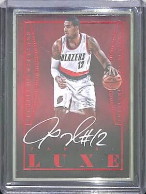 2014-15 Panini Luxe Autograph #L-LA LaMarcus Aldridge No 3 of 40 - Image 1 of 2