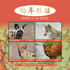Tanzania 2018 - Year of the Dog, Lunar New Year, Wild Dogs - Sheet of 4v - MNH