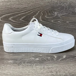 New Tommy Hilfiger Shoes Womens 11 M Bueri Athletic Lace Up Sneakers White - Picture 1 of 11