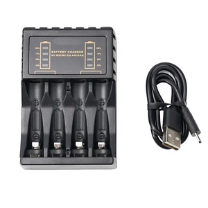 Fast and Safe 4 Slot Battery Charger for AA AAA Rechargeable Batteries - Picture 1 of 24