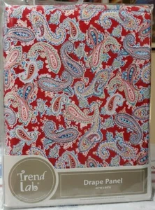 Trendlab Rainbow Floral Window Drape, 1 Panel NEW Curtain Purple Ruffle - Picture 1 of 1