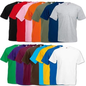 5er/10er Fruit of the Loom T-Shirt Shirts Valueweight Set T-Shirt S - XXL - Foto 1 di 91