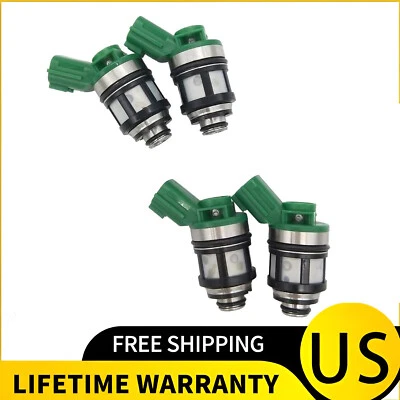 4 inyectores de combustible para Nissan NP300 2,4 L L L4 2010-2014 y Xterra 2,4 l 2002-2004 Foto 1 de 4