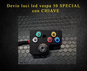 Devio luci led vespa 50 SPECIAL con CHIAVE - Foto 1 di 5