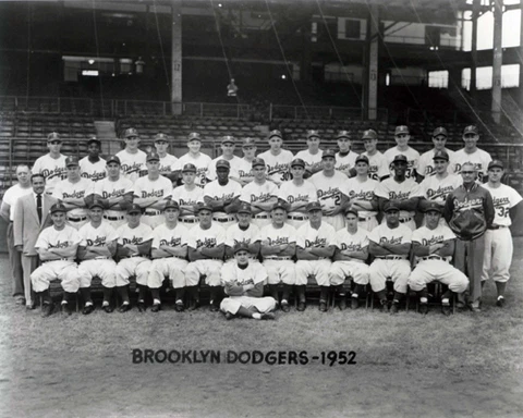 Brooklyn Dodgers~1952 Team Photo~Poster~16" x 20" Photo Cover
