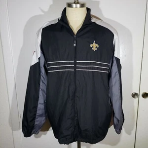 New Orleans Saints Jacket Mens XLarge NFL Team Apparel Reebok Lightweight - Picture 1 of 4