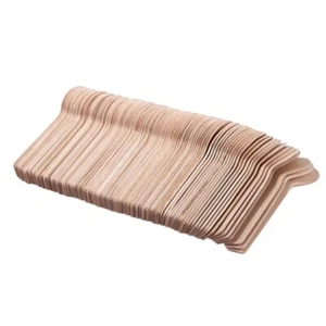 100Pcs Disposable Wooden Spoon Mini Ice Cream Spoon Wood Western Dessert ScoopW6 - Imagen 1 de 8