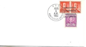ARCTURUS (AF-52) 1 Aug1962 Locy Type 2(n) (USS) Postmark - Picture 1 of 1
