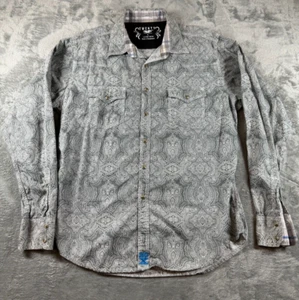 Mens Twenty X, Size L Snap Longsleeved Western Shirt, Gray - Picture 1 of 5