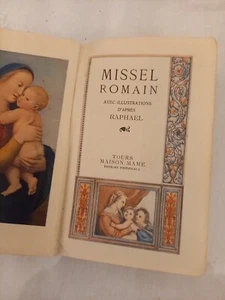 Missel Romain Illustrations d'après Raphaël 1945 Mame Tours  - Picture 1 of 17