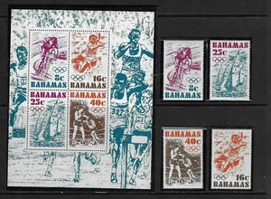 Bahamas SC # 388-391 And 391a Montreal Olympics .MNH - Picture 1 of 1
