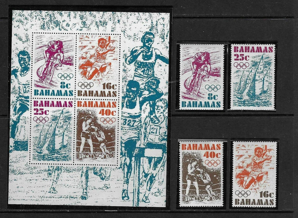 Bahamas  SC # 388-391 And 391a Montreal Olympics  .MNH - Image 1 of 1