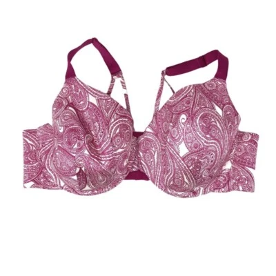 Sujetador acolchado Catherines Intimates para mujer cachemira con aros talla 44D rosa blanco Foto 1 de 4