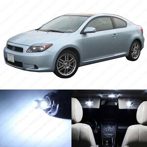 8 x White LED Interior Lights Package For 2005 - 2007 Scion TC + PRY TOOL