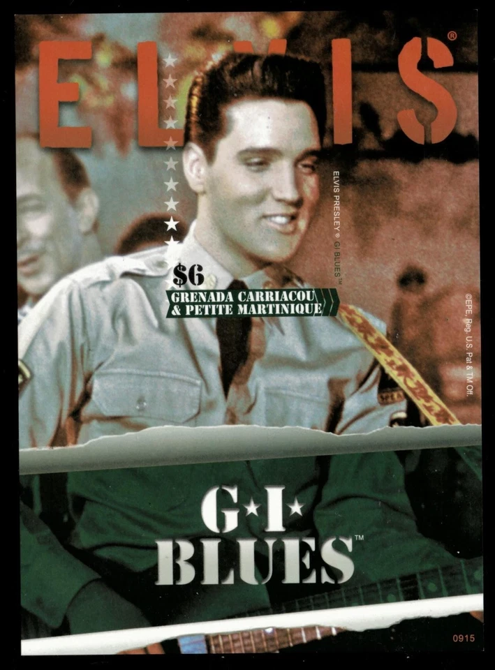 Folha de selo de lembrança IMPERF Granadinas 2009 - Elvis - Scott #2743 - MNH - Imagem 1 de 1