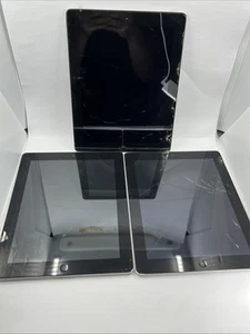 Lot of 3 Apple iPad A1395 Tablets – Cracked Screens – For Parts or Repair As-Is - Picture 1 of 9