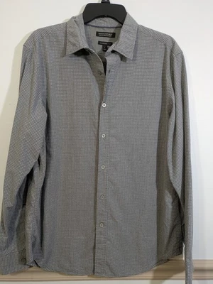 Banana Republic Gray Polka Dot Camden Fit Men's Casual Shirt Size L - Image 1 of 3