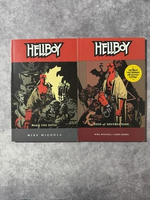 Hellboy TPB Lot Of 2 Vol 1&2 Wake The Devil & Seed Of Destruction - Image 1 of 4