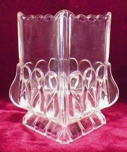Adams Crystal Wedding Spooner EAPG Clear Glass 1890 Antique - Picture 1 of 5