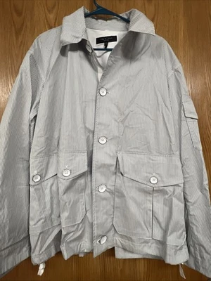 Rag and Bone Cade Stripe Stretch Poplin Jacket Size M - Image 1 of 4